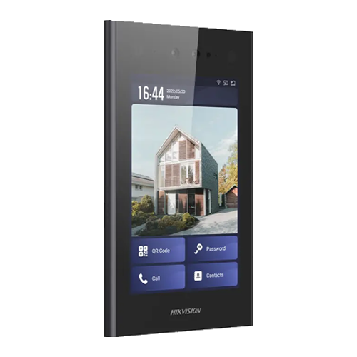 A doua imagine aVideointerfon TCP/IP, 8' touch screen, recunoastere faciala - HIKVISION DS-KD9403-E6