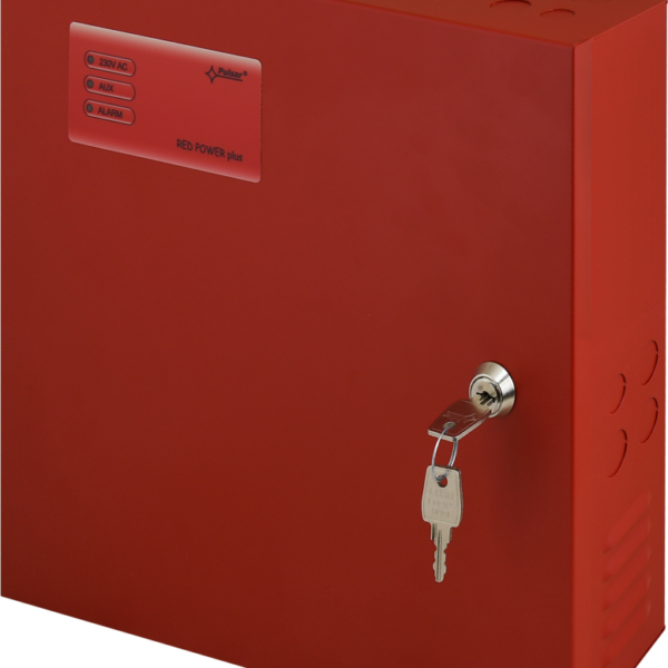 A doua imagine aSursa de alimentare EN 54-4, 27.6V/1.6A, cutie metalica cu loc acumulatori 2x7Ah/12V - PULSAR EN54C-2A7