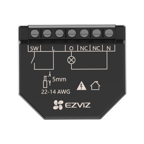 A doua imagine aReleu inteligent Wi-Fi pentru aplicatii Smart Home EZVIZ, 1 canal 250Vc.a. max. 16A CS-T35-R100-WM