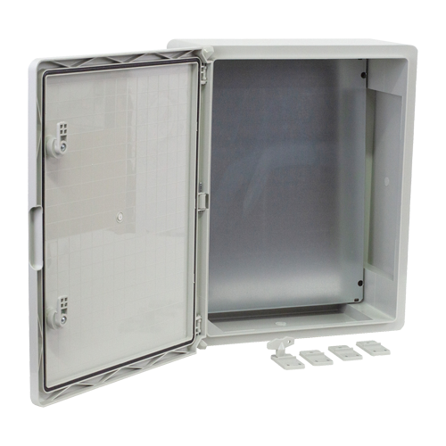 A doua imagine aCutie distributie IP65 din ABS gri, usa mata, placa metalica, 400x500x175 mm PP3003