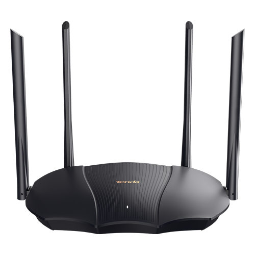 A doua imagine aRouter Wi-Fi 6, DualBand 2.4Ghz/5GHz, 574+2402Mbps, 4x6dBi, 3 porturi Gigabit - TENDA TND-TX12