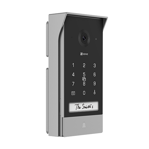 A doua imagine aKit video-interfon, Monitor tactil 7 inch, camera 2K, IR 5m, SDcard, Wi-Fi5, Panou Solar - EZVIZ CS-EP7-3MP-SP