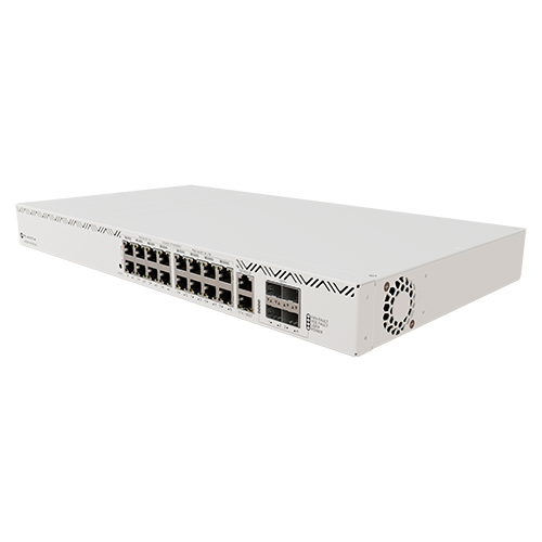 A doua imagine aSwitch 16 porturi PoE++, 600W, 4 SFP 10G, Management - MIKROTIK CRS320-8P-8B-4S+RM