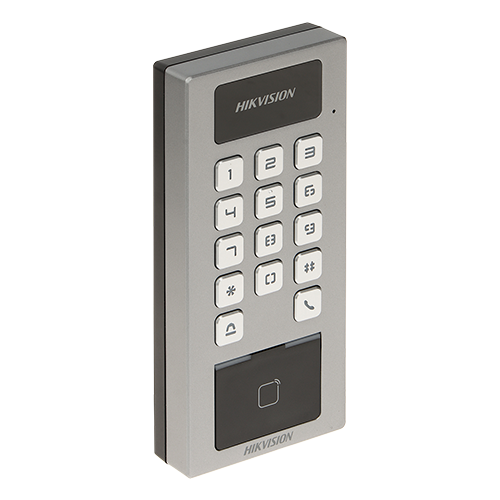 A doua imagine aTerminal control acces si interfon cu tastatura, cititor card, Bluetooth, Wi-Fi, Alarma - HIKVISION DS-K1T502DBWX