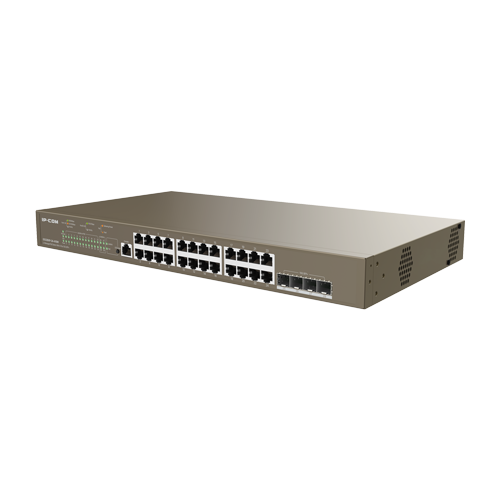 A doua imagine aSwitch 24 porturi PoE 1Gbps, 4 porturi SFP+ 10Gbps, L3 Cloud Management - IP-COM G5328XP-24-410W