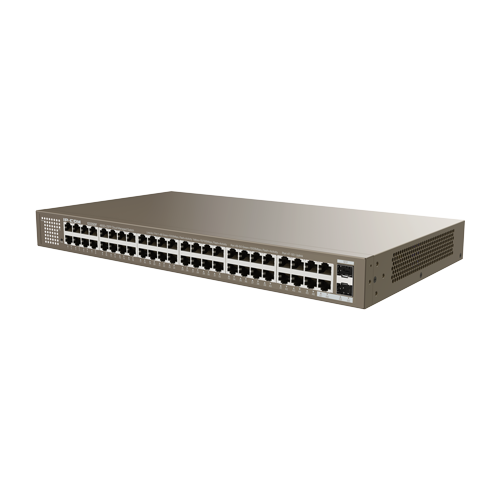 A doua imagine aSwitch 48 porturi Gigabit, 2 porturi SFP Gigabit, L2 Cloud Management - IP-COM G3350F