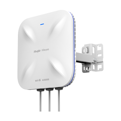 Access Point exterior AX6000 Dual-Band, Wi-Fi 6, 1x GE, 1x SFP, PoE IN, Cloud Management - Ruijie RG-RAP6260(H)