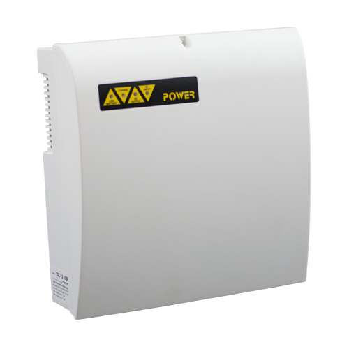 A doua imagine aSursa de alimentare 12V/10A, back-up in cabinet de plastic SDC-12-10BPL