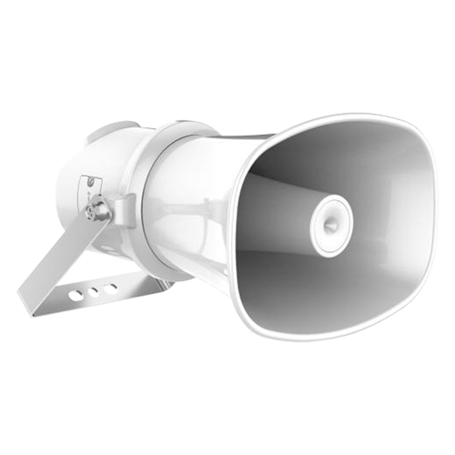 Difuzor IP cu palnie 25W, Mic., 4GB EMMC, PoE, iesire Alarma 12VDC 25mA - HIKVISION DS-QAZ1325G1T