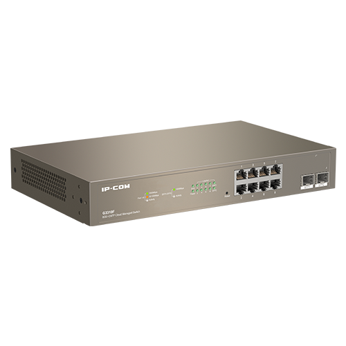 A doua imagine aSwitch 8 x RJ45 Gigabit, 2 x SFP Gigabit Uplink, Cloud Management - IP-COM G3310F