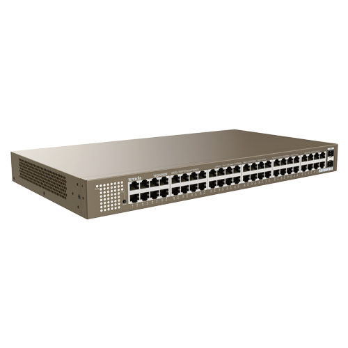 A doua imagine aSwitch 48 x RJ45 Gigabit, 2 x SFP Gigabit Uplink, 1U - TENDA TND-TEG1050F