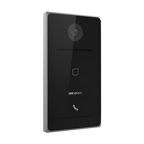 A doua imagine aPanou exterior videointerfon TCP/IP, Wi-Fi, 2MP, IR 2.5m, 1 familie, montaj ingropat, PoE - HIKVISION DS-KV6133-WME1-Ingropat