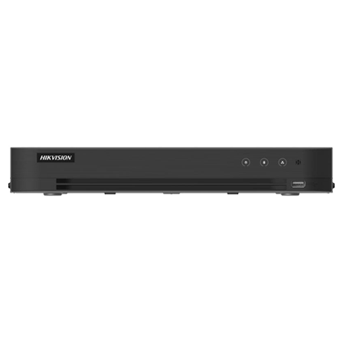 A doua imagine aDVR AcuSense 16 ch., 5MP + 8 ch. IP 6MP, Alarma I/O, VCA - HIKVISION iDS-7216HQHI-M1-XT(16A+4/1ALM)