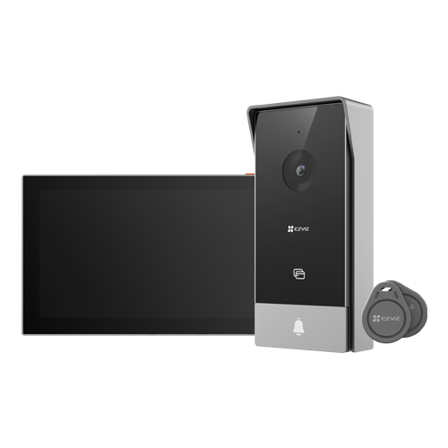A doua imagine aKit video-interfon, monitor tactil 7 inch, 2 fire, camera 2MP, IR 5m, SDcard, Wi-Fi6 - EZVIZ CS-HP5-2MP