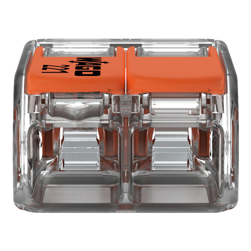 A doua imagine aConector derivatie 2 fire, max. 6 mmÂ² (50 buc.) - WAGO 221-612