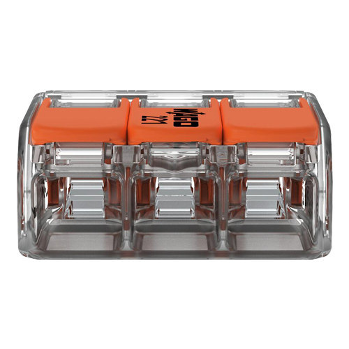 A doua imagine aConector derivatie 3 fire, max. 6 mmÂ² (30 buc.) - WAGO 221-613