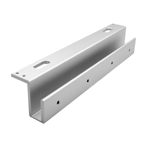A doua imagine aSuport aluminiu UZL pt. montaj electromagnet tip CSE-280P pe usi sticla fara rama CSE-280P-UZL