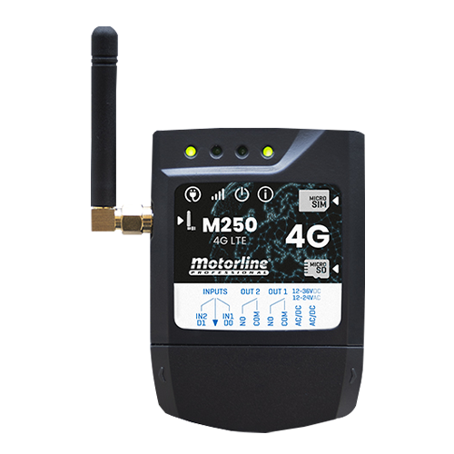A doua imagine aController GSM 4G, Bluetooth, 2 relee, card SIM inclus MOTORLINE GSM-M250