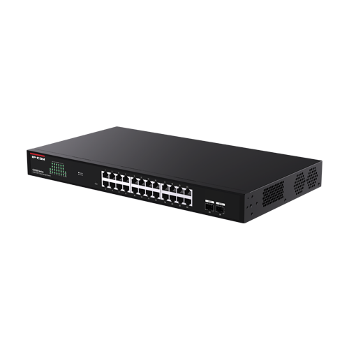 A doua imagine aSwitch 24 porturi RJ45 Gigabit, 2 porturi SFP Gigabit, Cloud Management - IP-COM G2226F