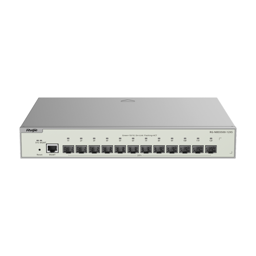 A doua imagine aSwitch 12 porturi SFP+ 10 Gbps, L3 Cloud Management - Ruijie RG-NBS5500-12XS