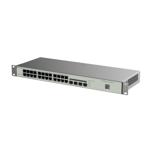 A doua imagine aSwitch 24 porturi RJ45 Gigabit, 4 porturi SFP, L2 Cloud Management - Ruijie RG-NBS3100-24GT4SFP-V2