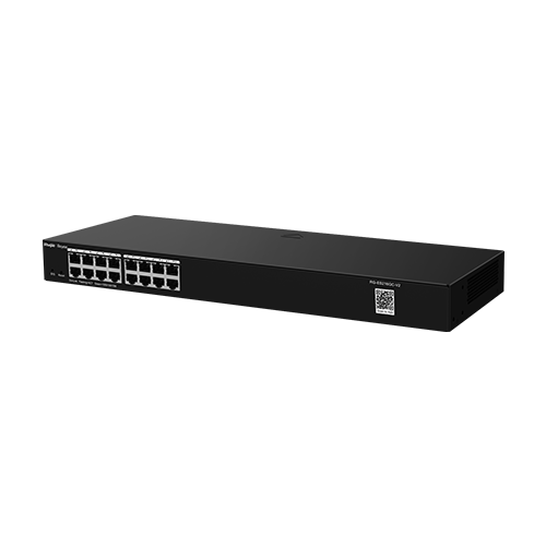 A doua imagine aSwitch 16 porturi RJ45 Gigabit, L2 Cloud Management - Ruijie RG-ES216GC-V2