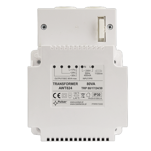 A doua imagine aTransformator 80VA  17V/24V/30V AWT824