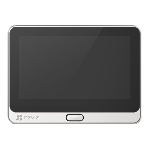 A doua imagine aVizor electronic smart, Wi-Fi, FullHD, monitor 4.3 inch, sonerie, acumulator 4600mAh, Argintiu - EZVIZ CS-DP2C-Silver