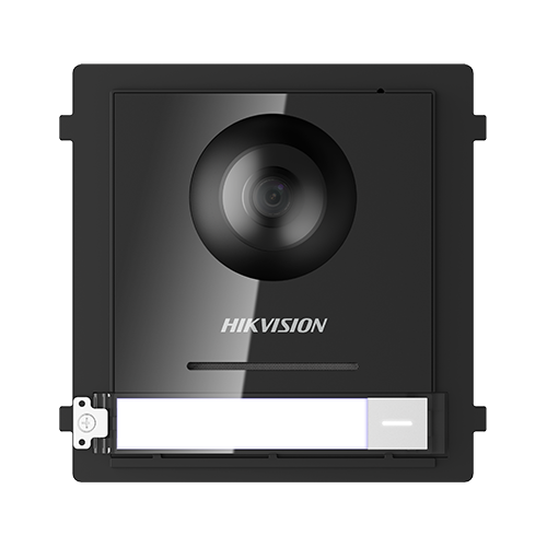 A doua imagine aModul Master pentru Interfonie modulara echipat cu camera video 2MP fisheye si un buton apel  - HIKVISION DS-KD8003-IME1