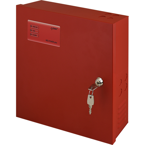 A doua imagine aSursa de alimentare EN 54-4, 27.6V/4.6A, cutie metalica cu loc acumulatori 2x7Ah/12V - PULSAR EN54C-5A7