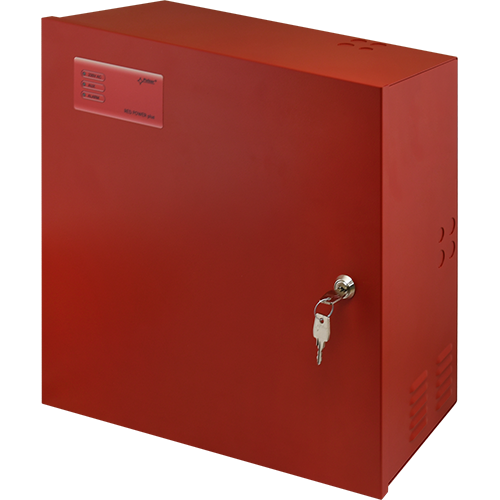 A doua imagine aSursa de alimentare EN 54-4, 27.6V/3.8A, cutie metalica cu loc acumulatori 2x28Ah/12V - PULSAR EN54C-5A28