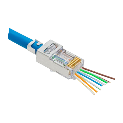 Mufa RJ-45 FTP Cat.5e EZ Passthrough ecranata (100 buc) RJ45M-CAT5-EZ