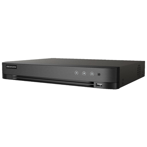 DVR AcuSense 8 ch. video 8MP, Analiza video, AUDIO 'over coaxial', Alarma in-out - HIKVISION iDS-7208HUHI-M1-SA