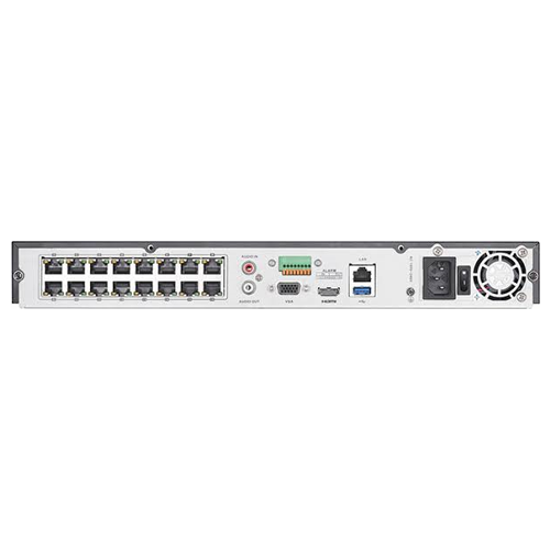 A doua imagine aNVR 4K AcuSense 16 canale 12MP, 16 porturi PoE - HIKVISION DS-7616NXI-I2-16P-S