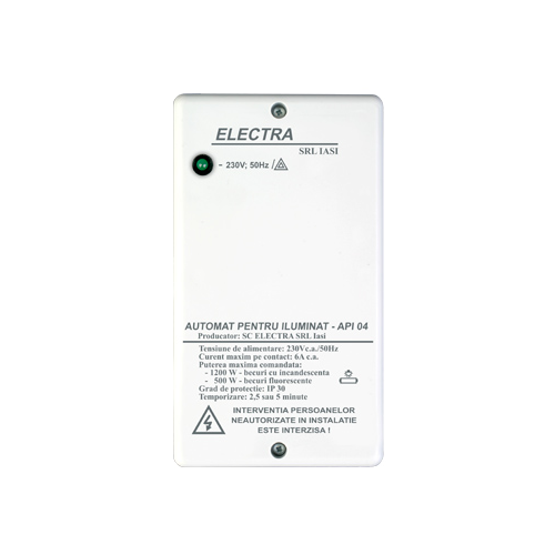 Automat pentru iluminat holurile sau scarile de bloc - ELECTRA API.11G