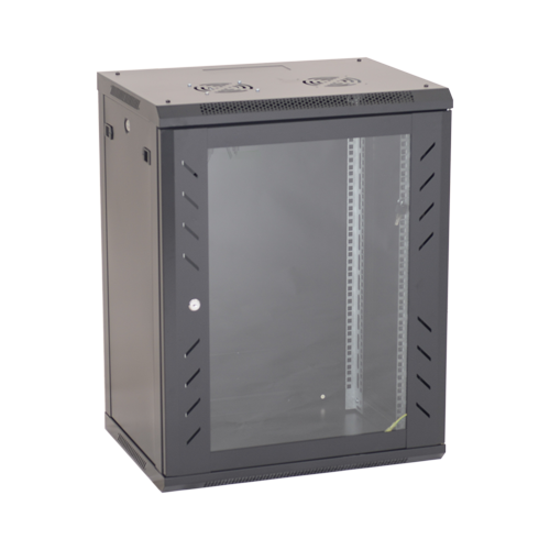 Rack perete 15U 19' 600x600, capacitate incarcare 80 Kg, negru - ASYTECH Networking ASY-15U-6060W