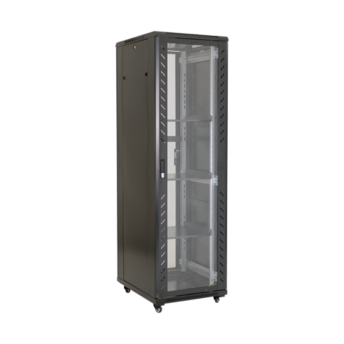 Rack podea 42U 19' 800x1000, capacitate incarcare 800 Kg, negru - ASYTECH Networking ASY-42U-8010S
