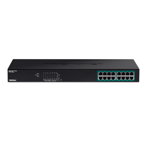 A doua imagine aSwitch 16 porturi Gigabit PoE+ 246W - TRENDnet TPE-TG160G