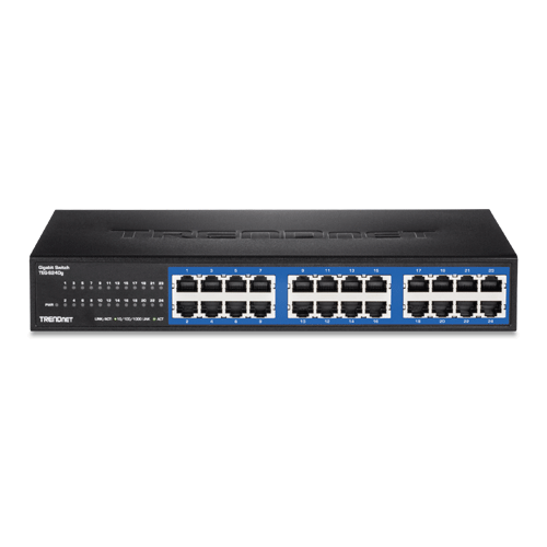 A doua imagine aSwitch GREENnet 24 porturi Gigabit - TRENDnet TEG-S24DG