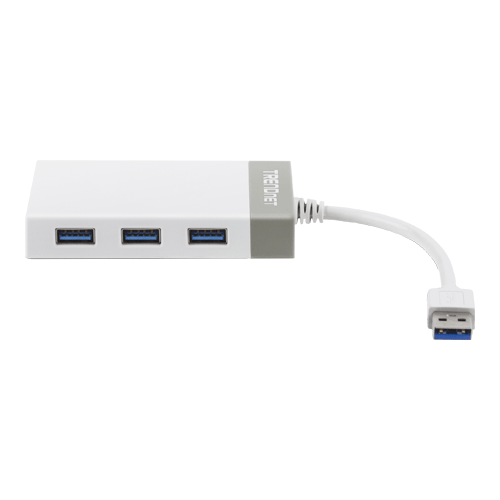 A doua imagine aAdaptor USB 3.0 la Gigabit, Hub USB - TRENDnet TU3-ETGH3