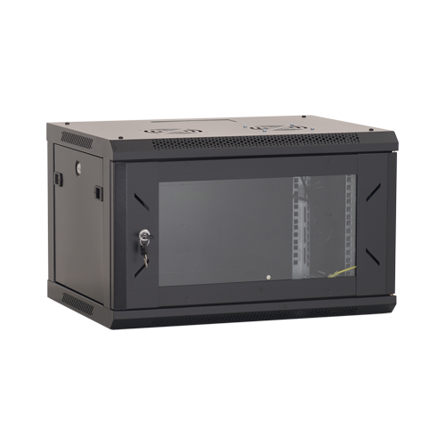 Rack perete 4U 19'' 600x450, capacitate incarcare 80 Kg, negru - ASYTECH Networking ASY-4U-6045W