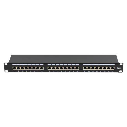 A doua imagine aPatch Panel 1U, FTP cat5e, 24 porturi RJ45 - ASYTECH Networking ASY-PP-FTP5E-24