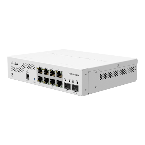 A doua imagine aSmart Switch, 8 x Gigabit, 2 x SFP+ 10Gbps - Mikrotik CSS610-8G-2S+IN