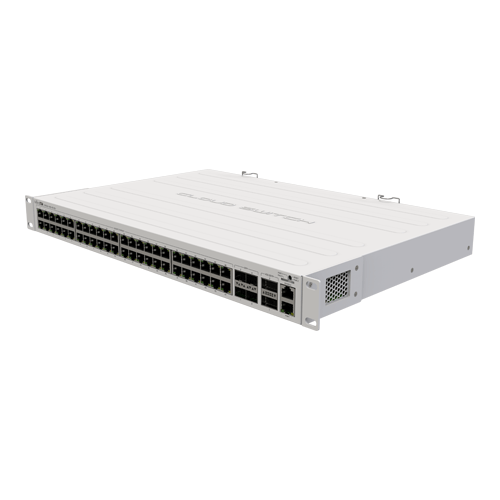 A doua imagine aManagement Switch, 48 x Gigabit, 4 x 10G SFP+, 2 x 40G QSFP+ - Mikrotik CRS354-48G-4S+2Q+RM