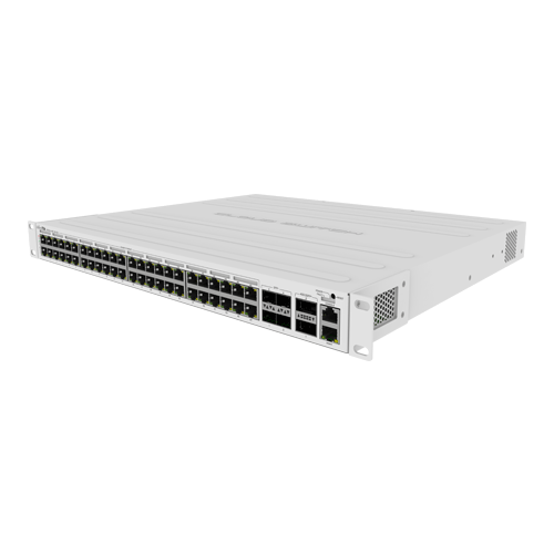 A doua imagine aManagement Switch 48 x Gigabit PoE+ OUT 700W, 4 x 10G SFP+, 2 x 40G QSFP+ - Mikrotik CRS354-48P-4S+2Q+RM