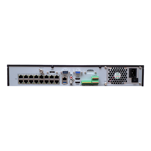 A doua imagine aNVR 4K AcuSense 32 canale 12MP,  + 16 porturi PoE - HIKVISION DS-7732NXI-I4-16P-S