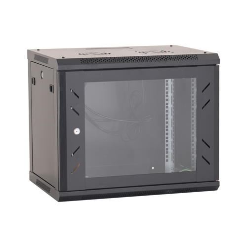 Rack perete 9U 19' 600x600, capacitate incarcare 80 Kg, negru - ASYTECH Networking ASY-9U-6060W