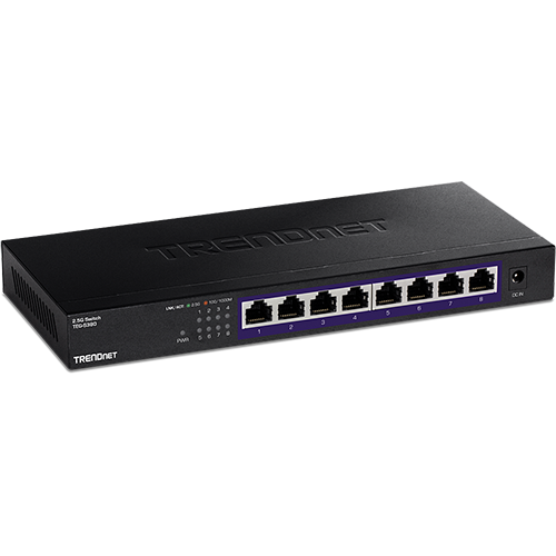 A doua imagine aSwitch 8 porturi 2.5G, Fanless - TRENDnet TEG-S380