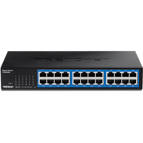 A doua imagine aSwitch Desktop 24 porturi Gigabit - TRENDnet TEG-S25D