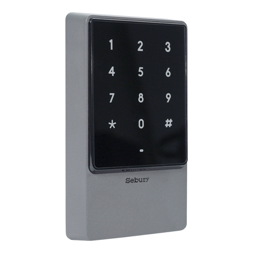 A doua imagine aControler stand-alone cu tastatura touch si cititor card EM 125kHz + Mifare 13.56MHz, carcasa antivandal - SEBURY SEB-sTouch2